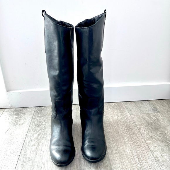 Sam Edelman Penny Riding Boots Black Leather Knee High Boots Women’s 6.5 / 36.5M - Picture 5 of 10